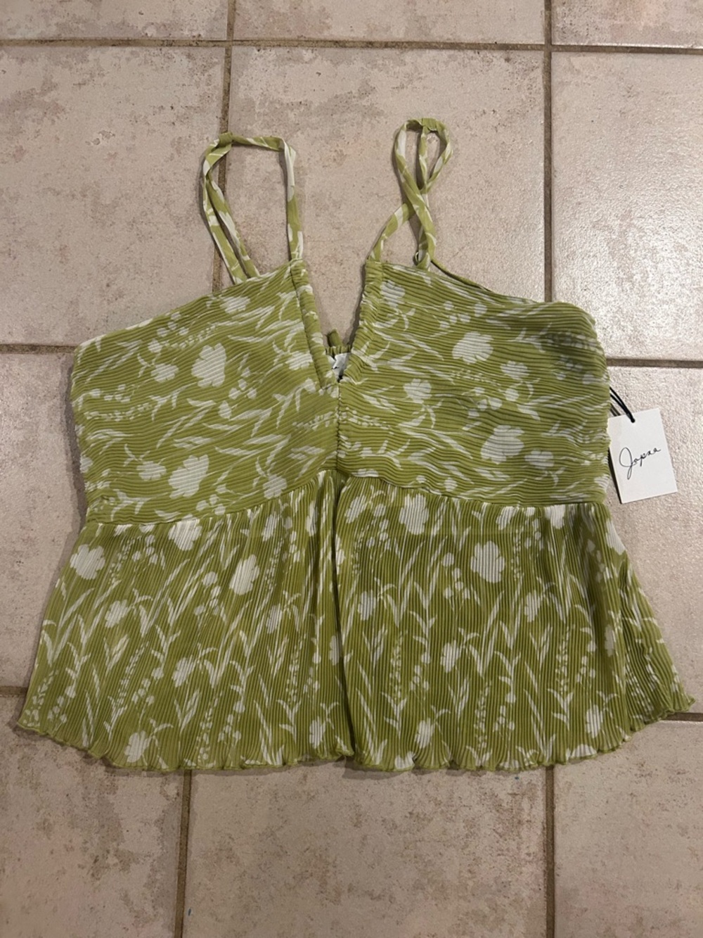 Floral peplum top